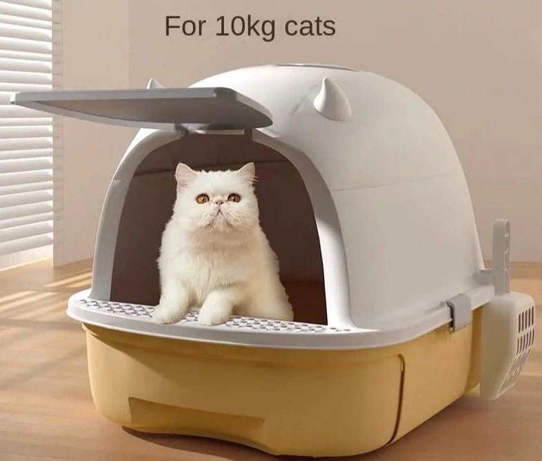 Drawer-Style Aesthetic Large Capacity Cat Litter Sandbox