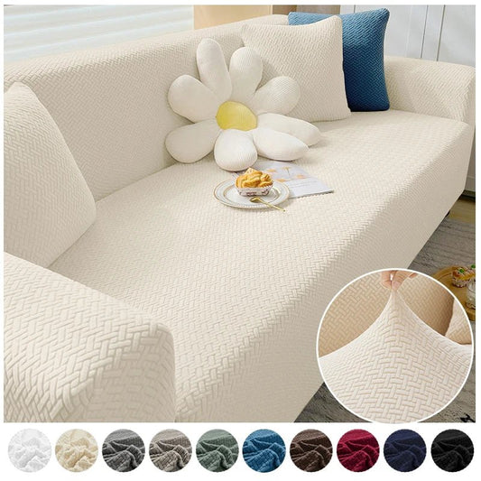 Elastic Polar Fleece Sofa Cover for 1/2/3/4/5 Seater Couch