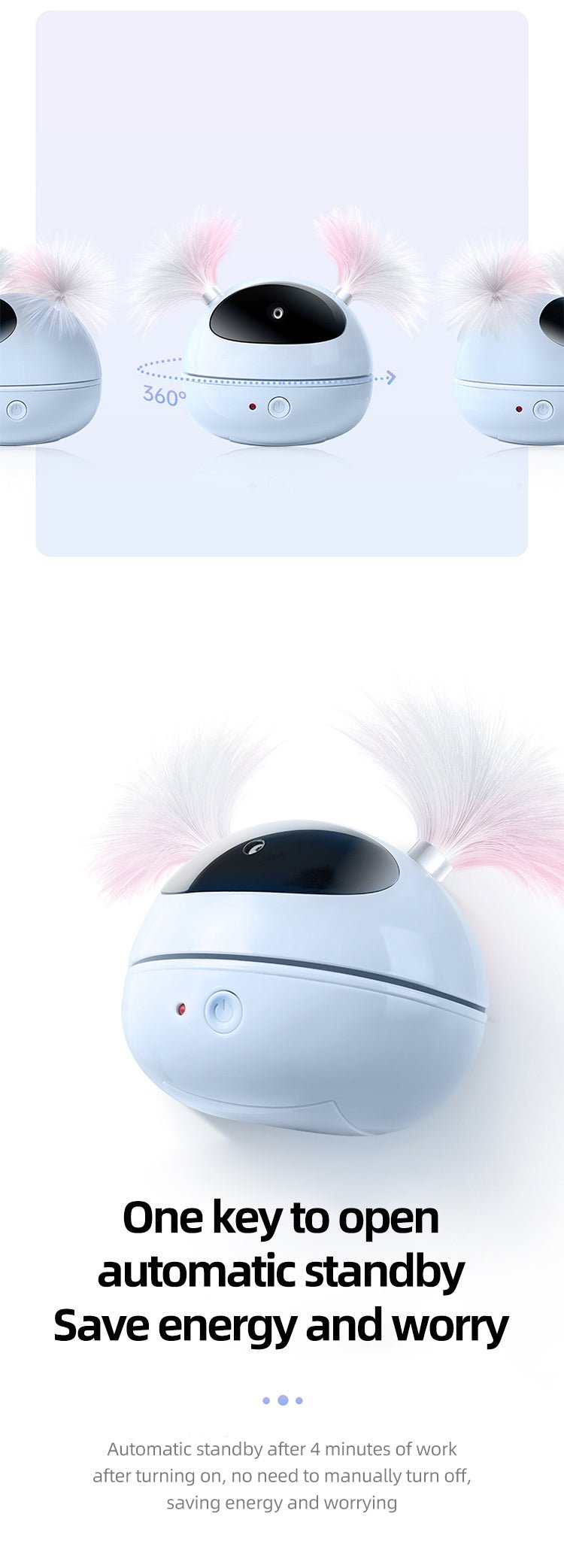 Electric Feather Infrared Laser Cat Toy