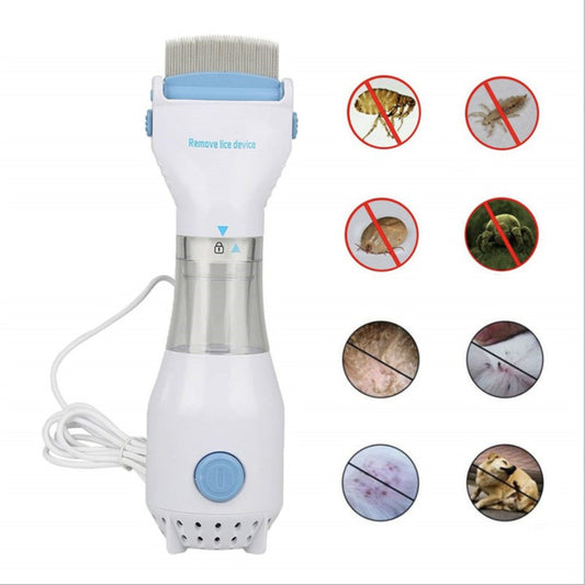Electric Lice Comb for Fleas, Dandruff, Lice + Eggs, Crab Louse & Body Louse
