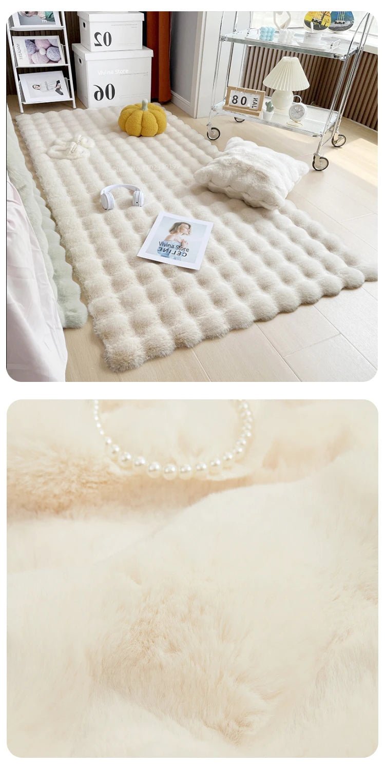 Faux Rabbit Hair Anti-Slip Fluffy Rug