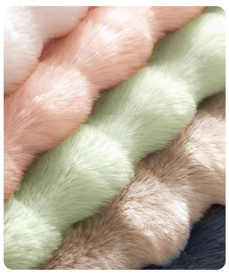 Faux Rabbit Hair Anti-Slip Fluffy Rug