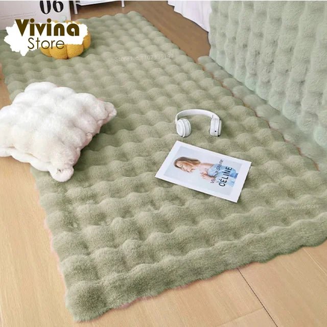 Faux Rabbit Hair Anti-Slip Fluffy Rug