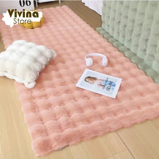 Faux Rabbit Hair Anti-Slip Fluffy Rug