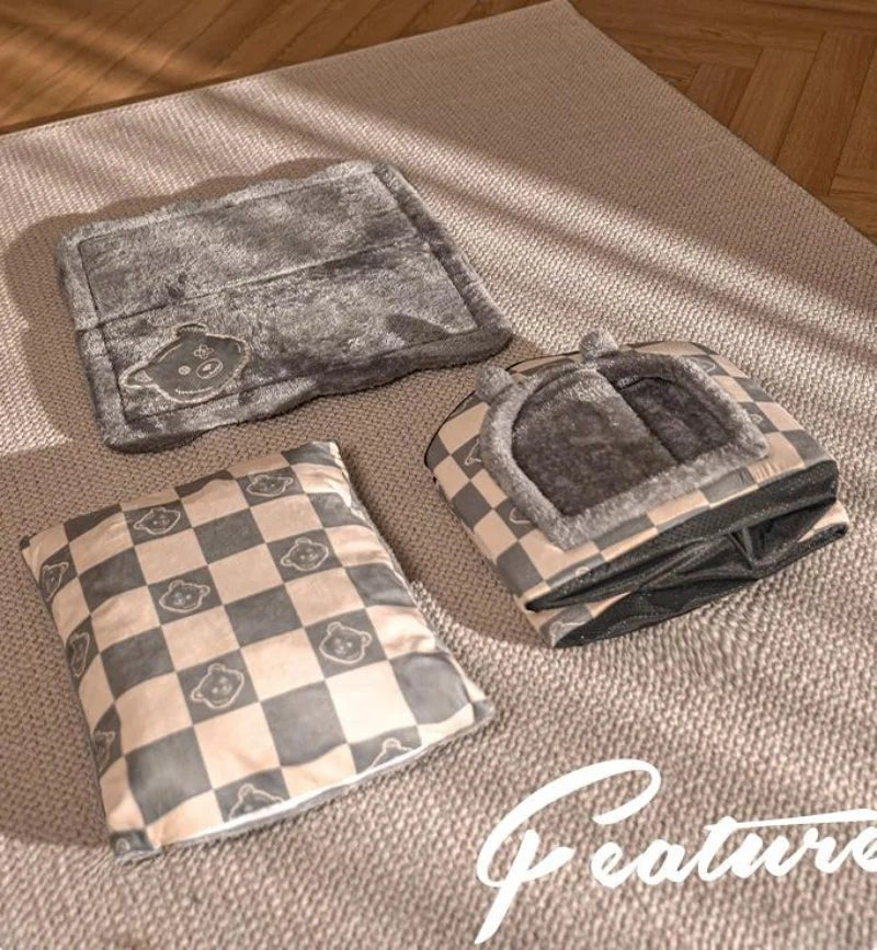 Festive Winter Cat House