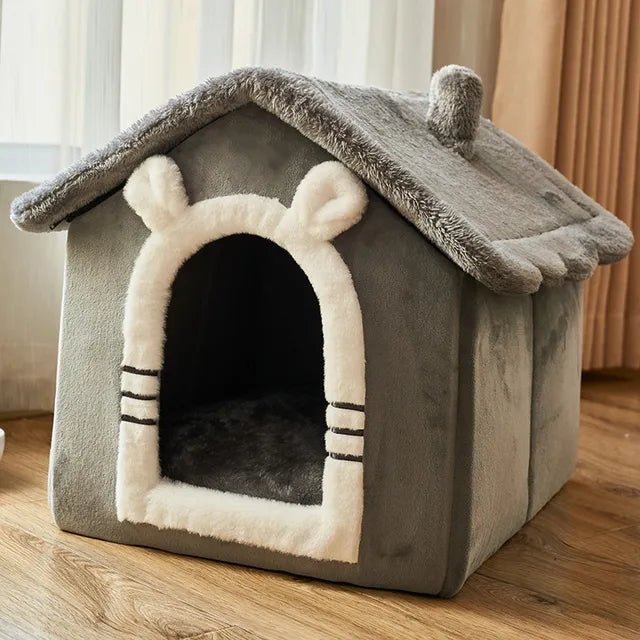 Festive Winter Cat House