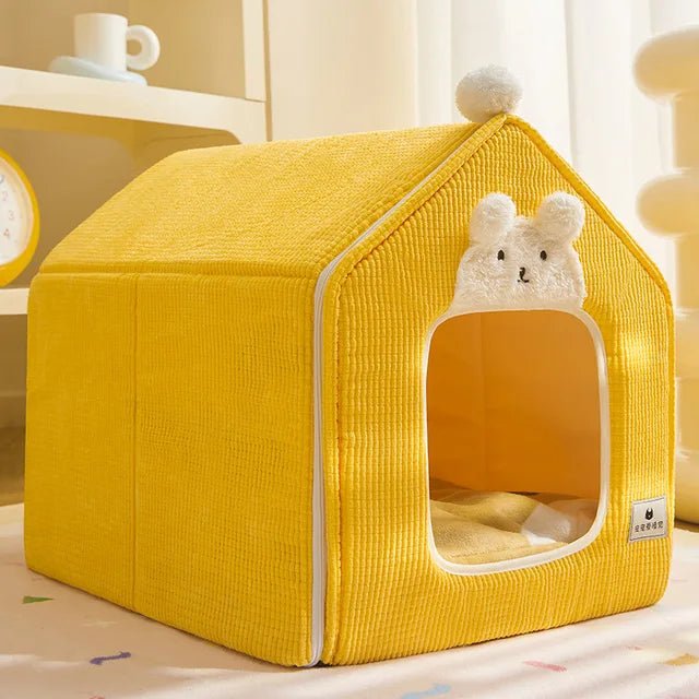 Festive Winter Cat House