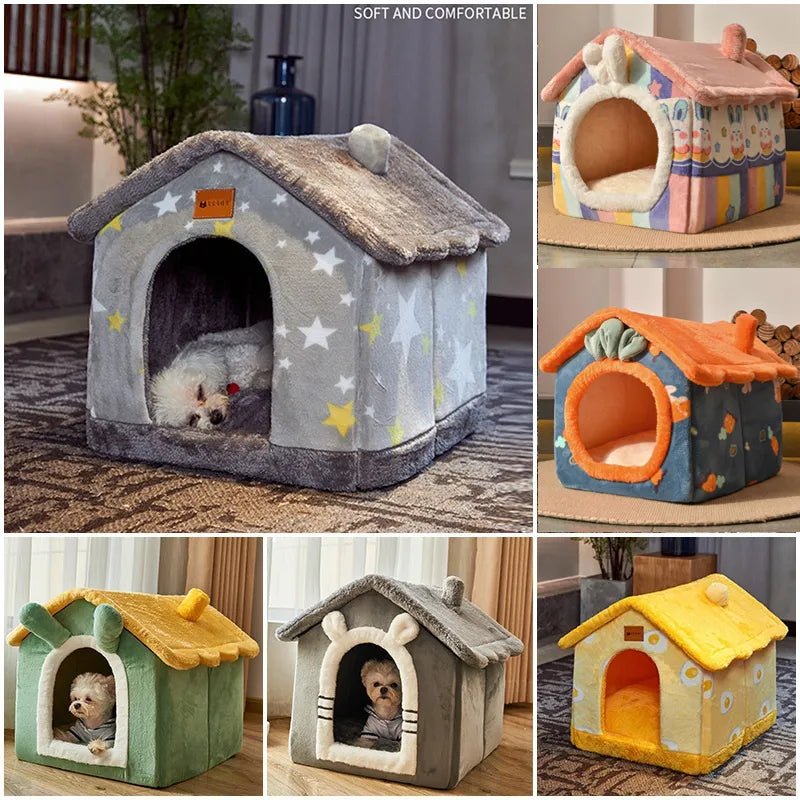 Festive Winter Cat House