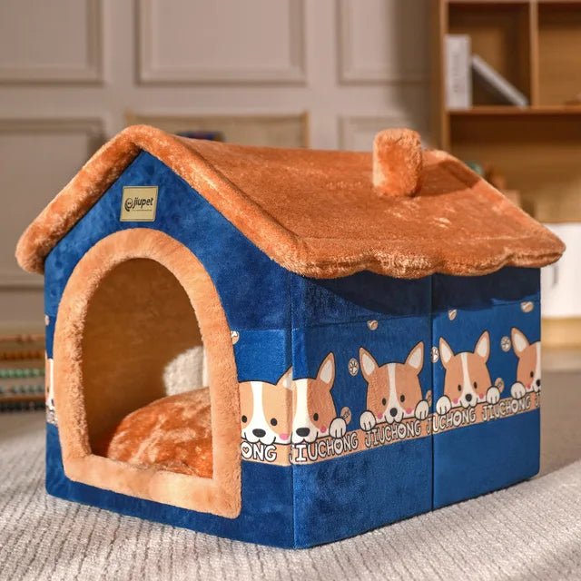 Festive Winter Cat House