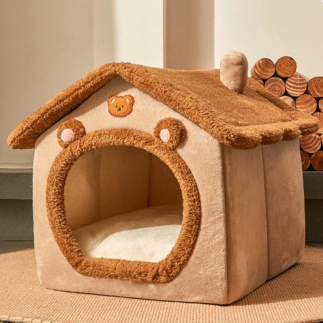 Festive Winter Cat House