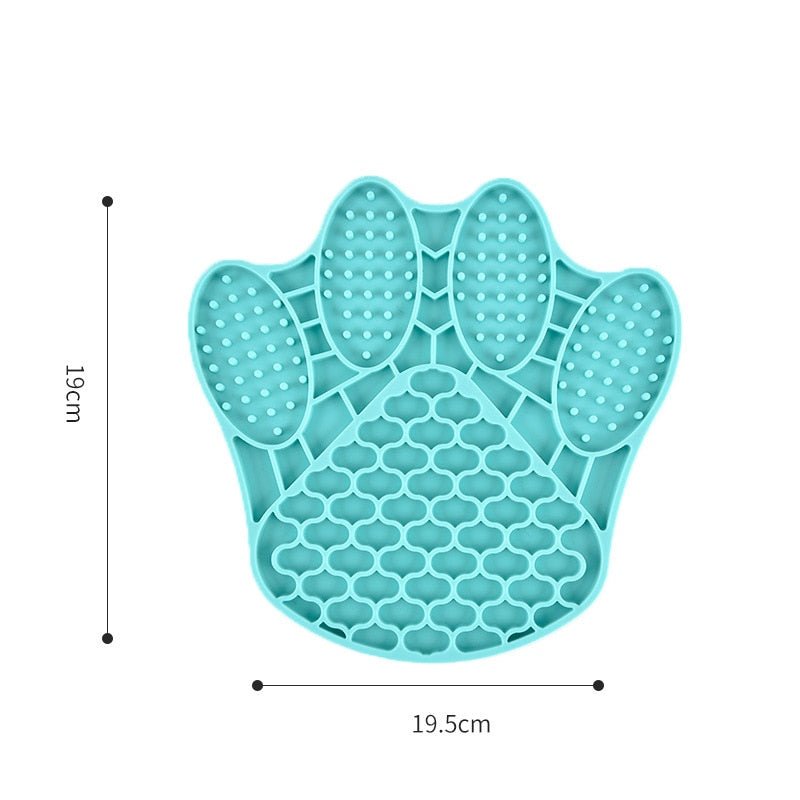 Fish Shape Silicone Mat for Slow Feeding and Treat Dispensing