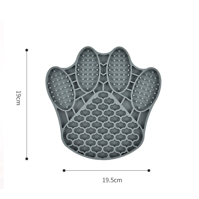 Fish Shape Silicone Mat for Slow Feeding and Treat Dispensing