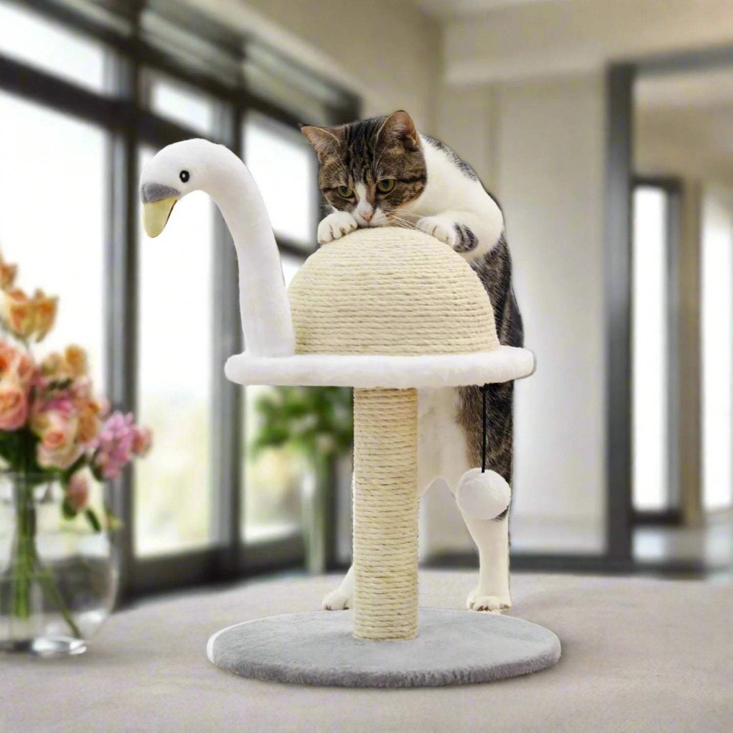 Flamingo & Swan Cat Scratching Posts