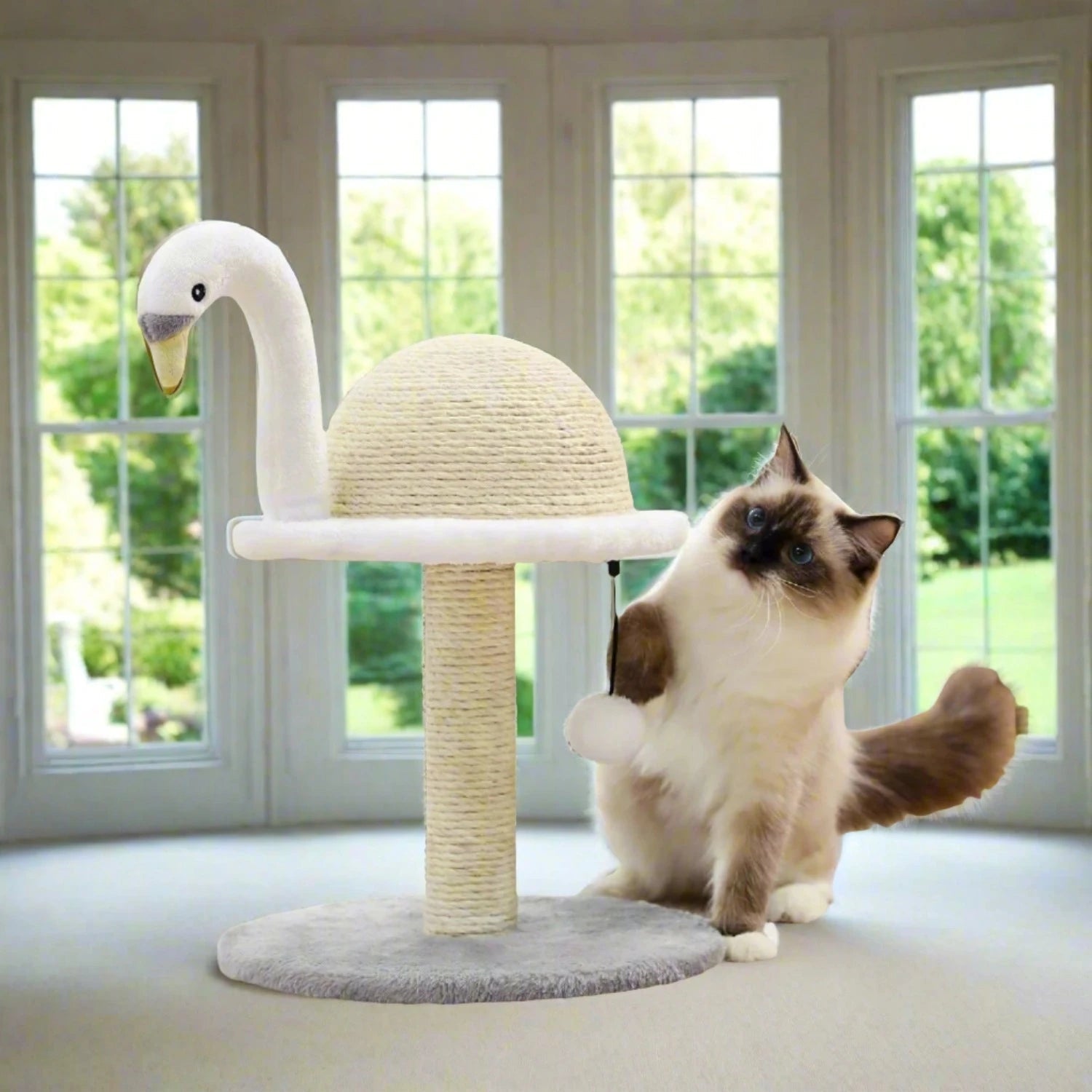 Flamingo & Swan Cat Scratching Posts