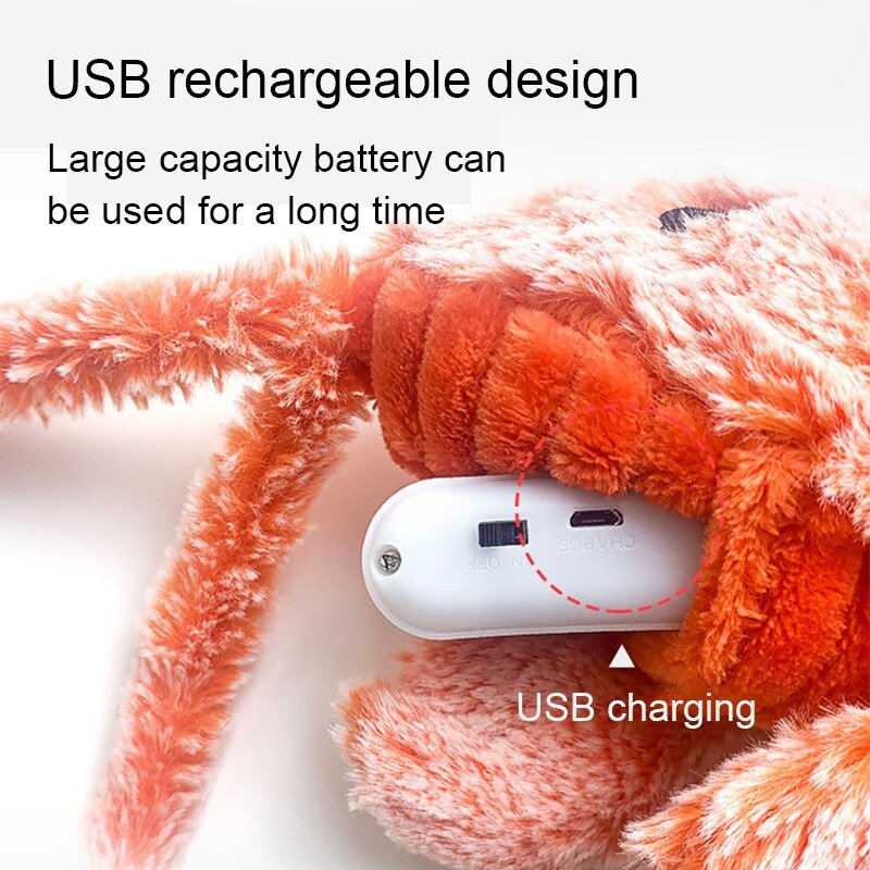 Floppy Lobster Interactive Cat Toy