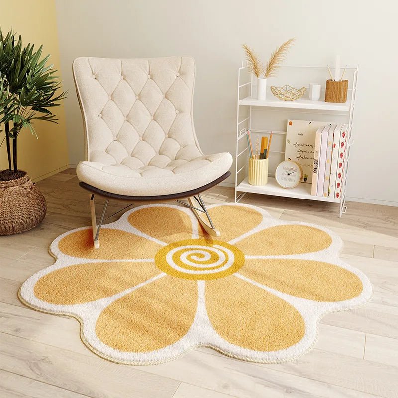 Flower Non-Slip Area Rug