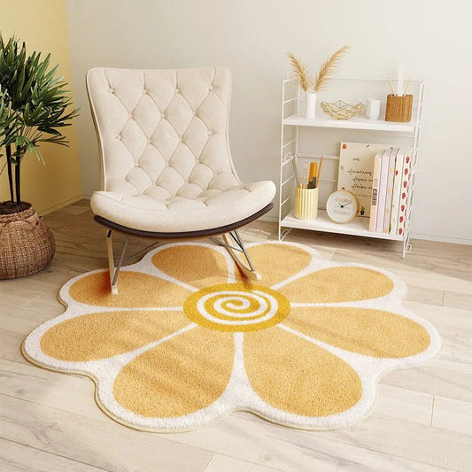 Flower Non-Slip Area Rug