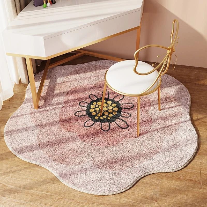 Flower Non-Slip Area Rug