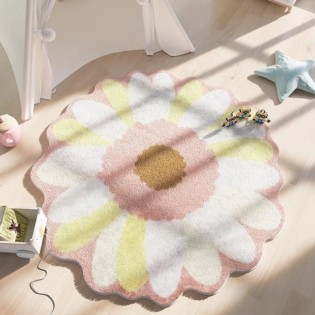 Flower Non-Slip Area Rug
