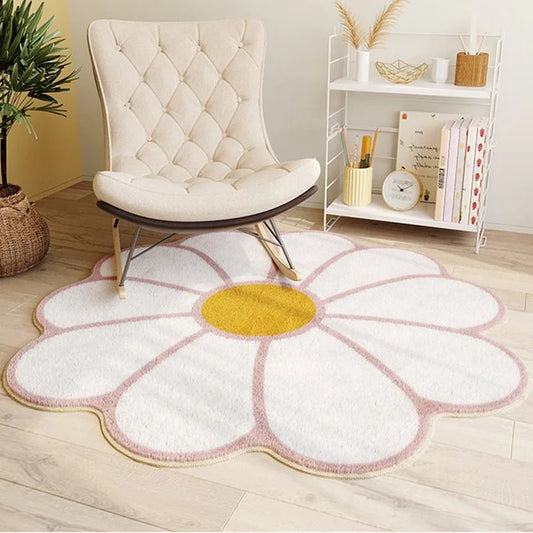 Flower Non-Slip Area Rug