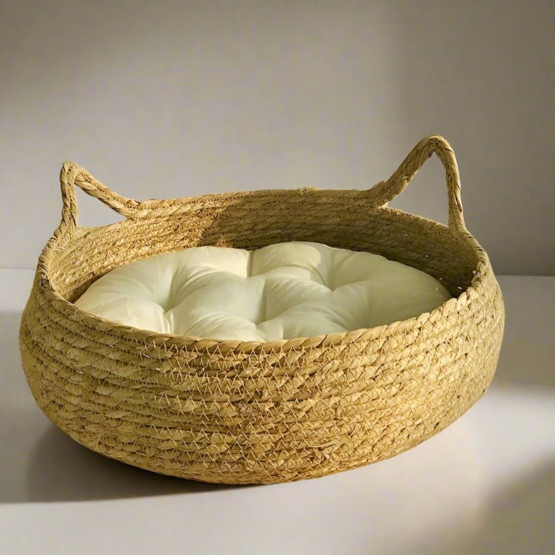 Four Seasons Rattan Soft Kneading Cat Bed