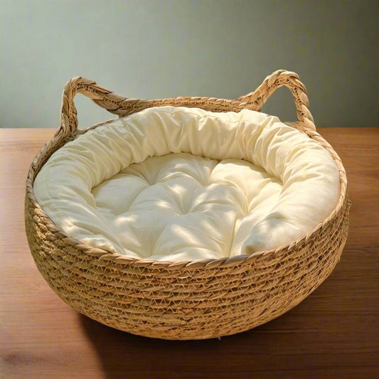 Four Seasons Rattan Soft Kneading Cat Bed