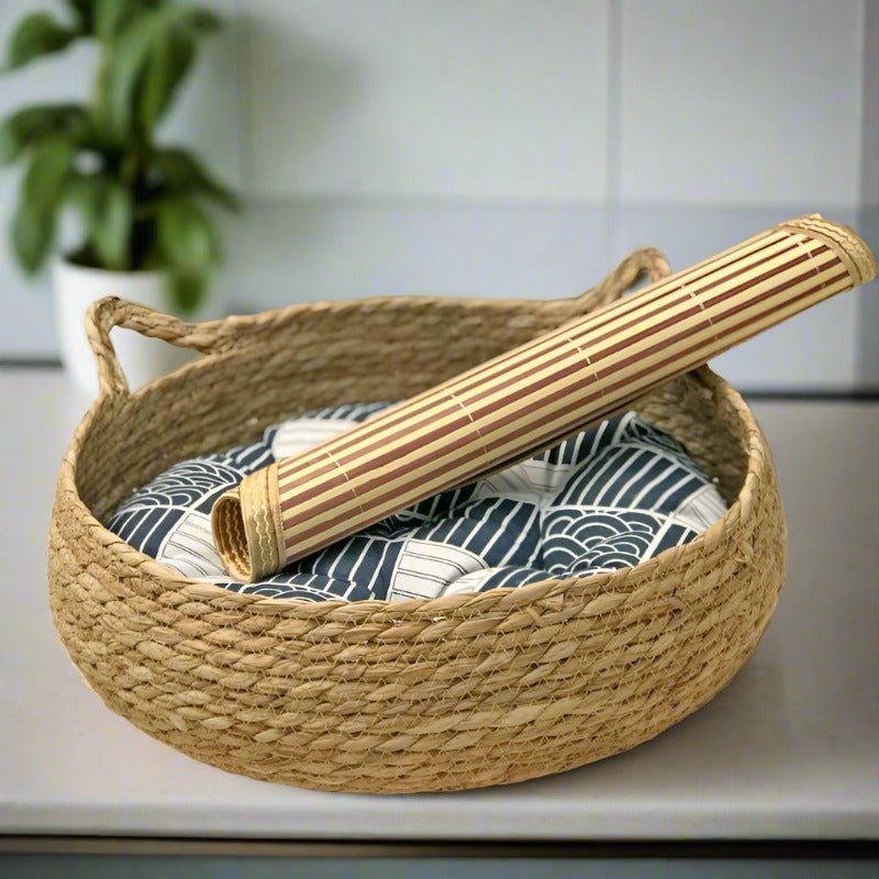 Four Seasons Rattan Soft Kneading Cat Bed