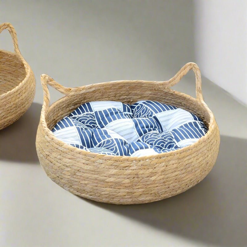 Four Seasons Rattan Soft Kneading Cat Bed