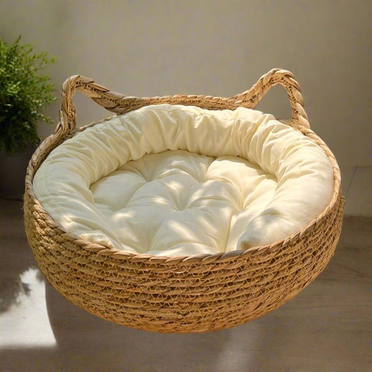 Four Seasons Rattan Soft Kneading Cat Bed