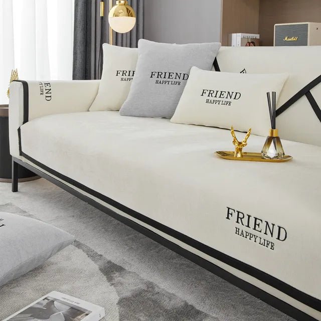 Friend Happy Life Luxury Sofa Cushion