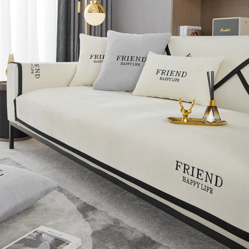 Friend Happy Life Luxury Sofa Cushion