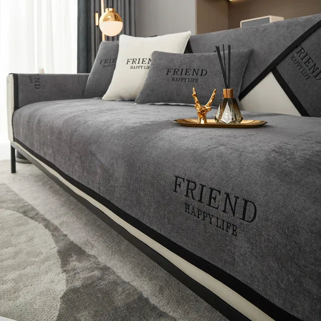 Friend Happy Life Luxury Sofa Cushion