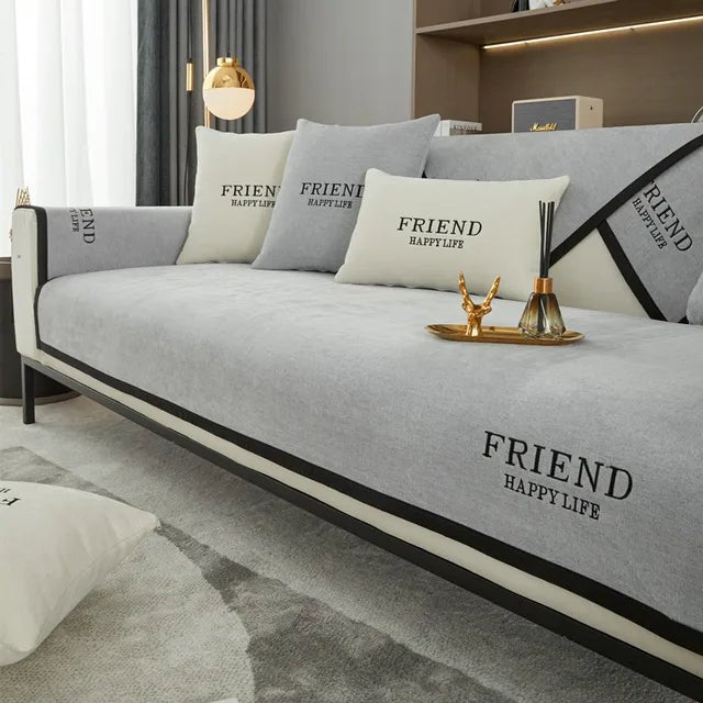 Friend Happy Life Luxury Sofa Cushion