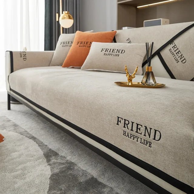 Friend Happy Life Luxury Sofa Cushion