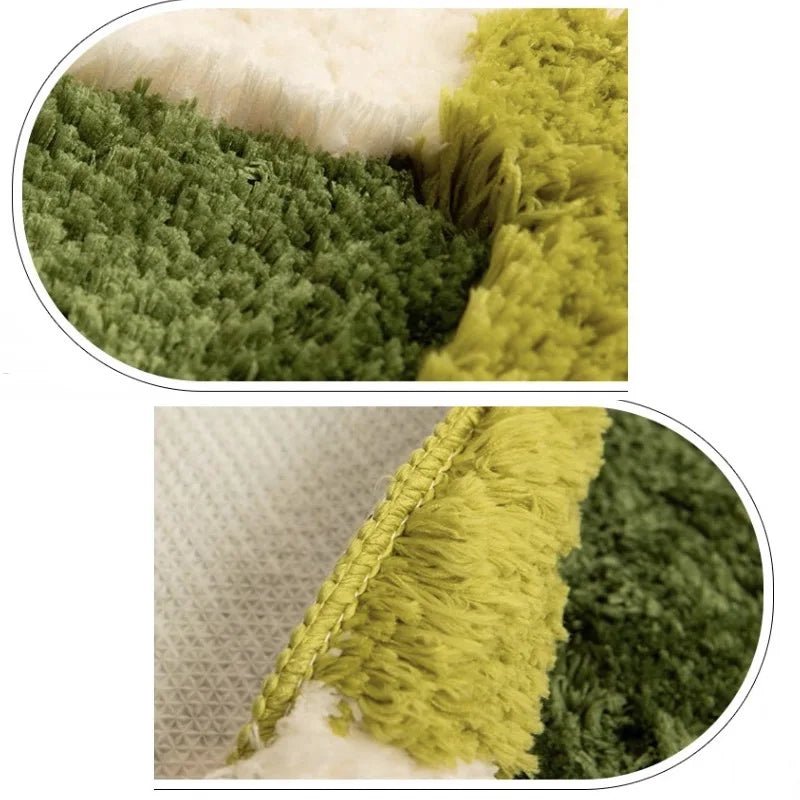 Garden Bloom Flowers Shaggy Tufted Non-Slip Carpet