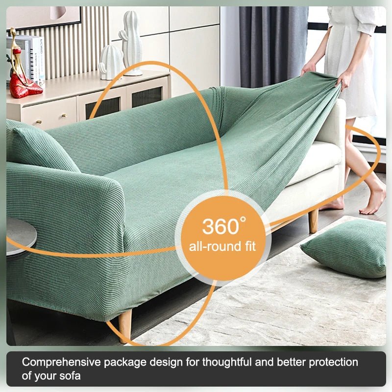 Geometric 360 All-Round Fit Aesthetic Elastic Sofa Cover and Protector