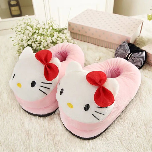 Ginormous Hello Kitty Head Winter Slippers for Women
