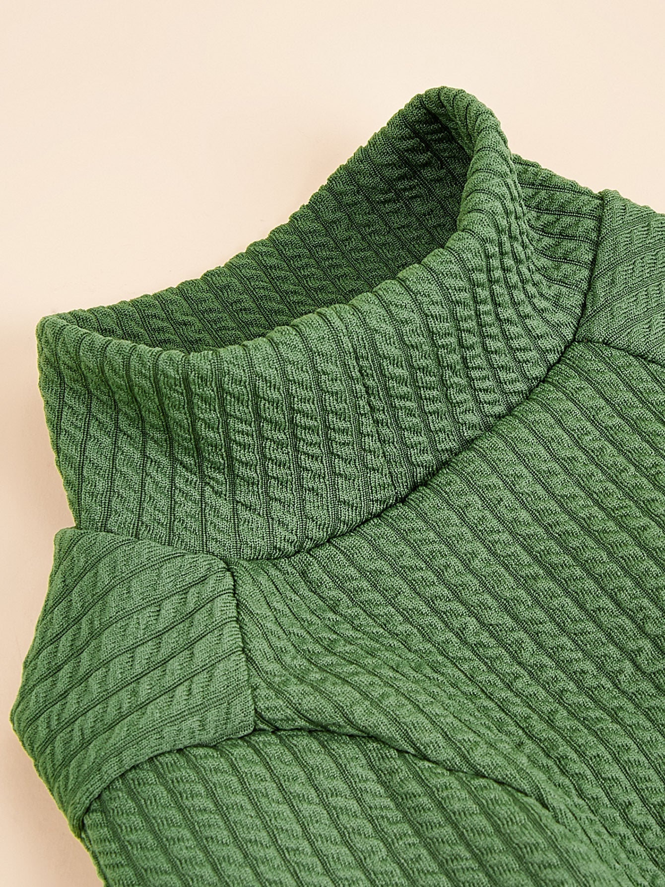 Green Small Plaid Pet Sweater