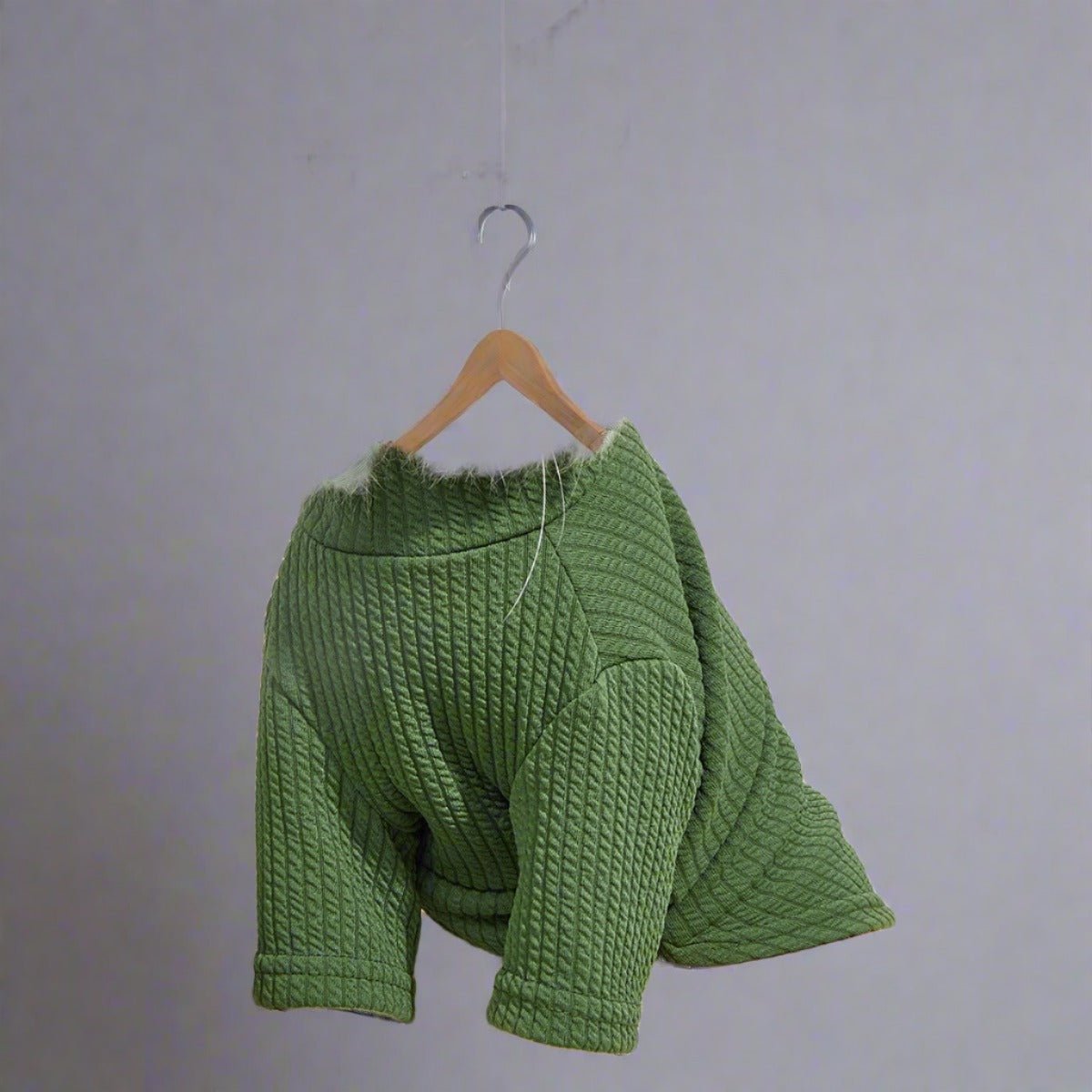 Green Small Plaid Pet Sweater