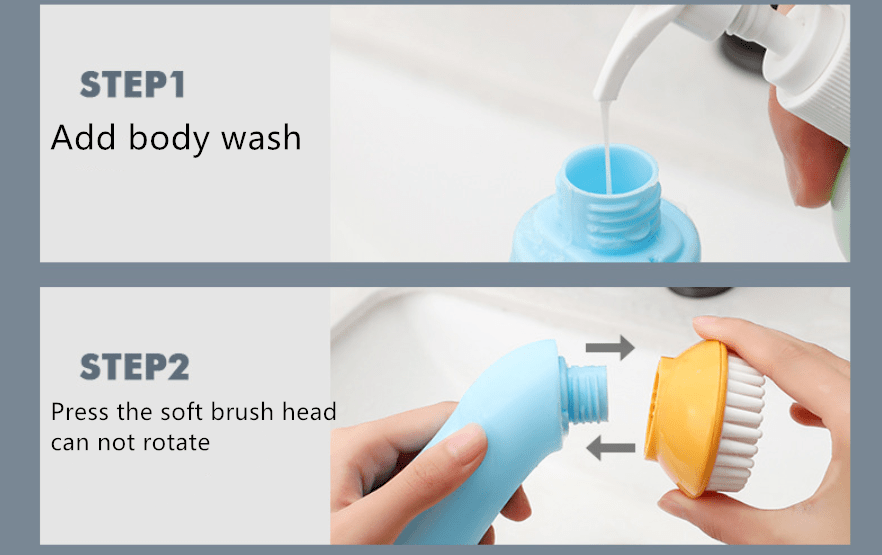 Handheld Massaging Pet Bath Brush