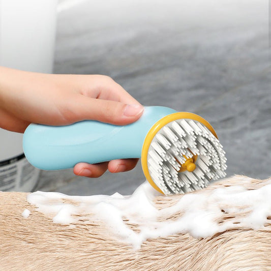 Handheld Massaging Pet Bath Brush