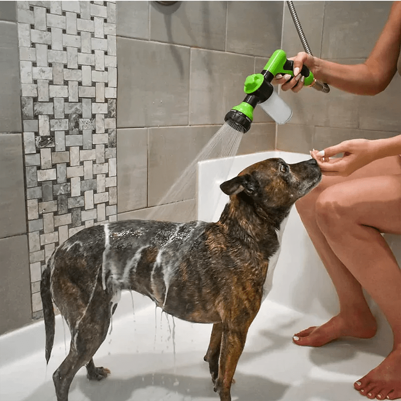 High-Pressure Pet Bathtime Hose with Soap Wash Setting