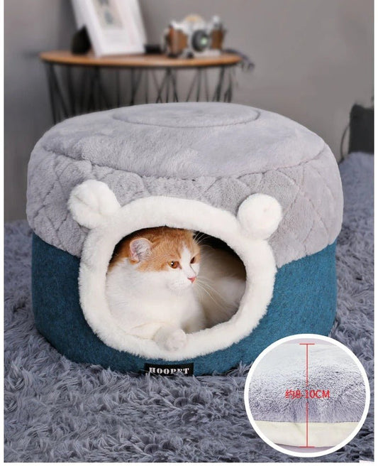 HOOPET Luxury Soft Plush Winter Kennel