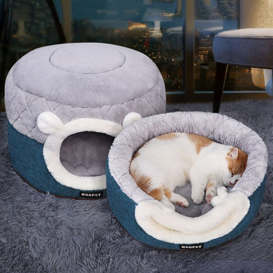 HOOPET Luxury Soft Plush Winter Kennel