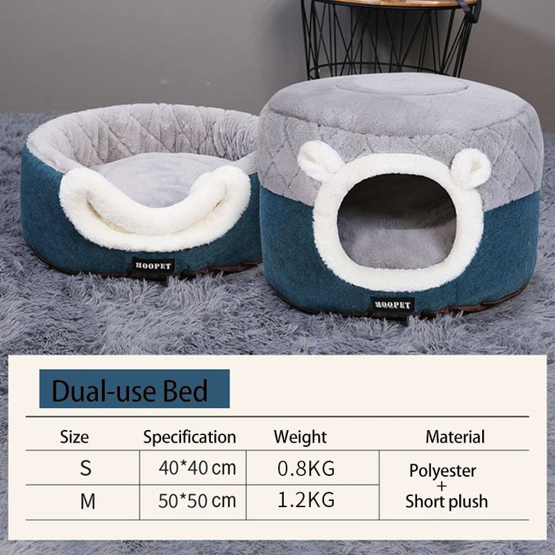 HOOPET Luxury Soft Plush Winter Kennel
