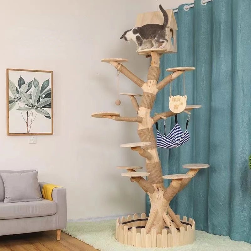 Indoor Simulation Tree for Cat with Large Family Climbing Frame