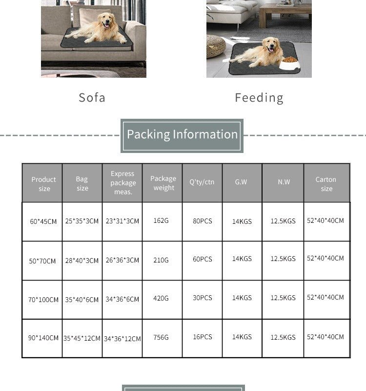 Instant Absorb Pet Urine Pad