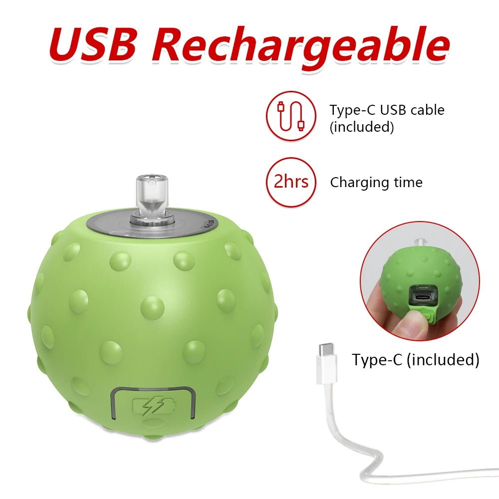 Interactive Motion Activated Ball Toy with Tail Teaser & Bird Chirping Sound