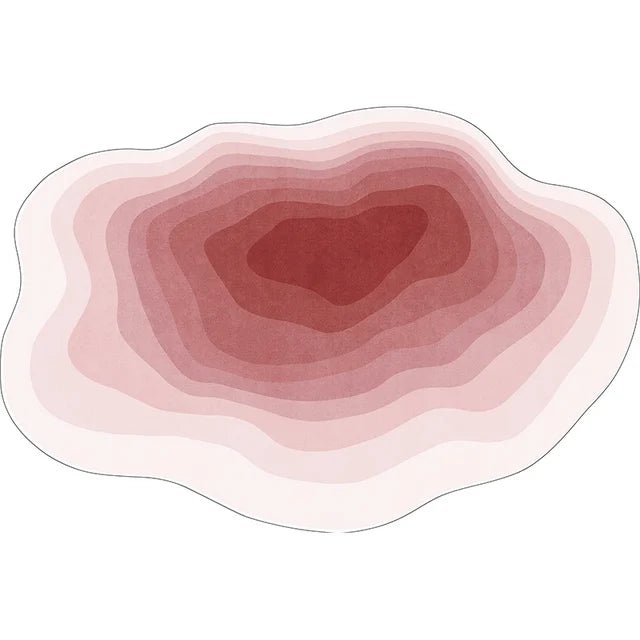 Irregular Solid Non-Slip Color Plush Carpet Nordic Style