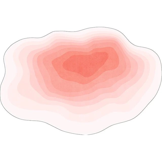 Irregular Solid Non-Slip Color Plush Carpet Nordic Style